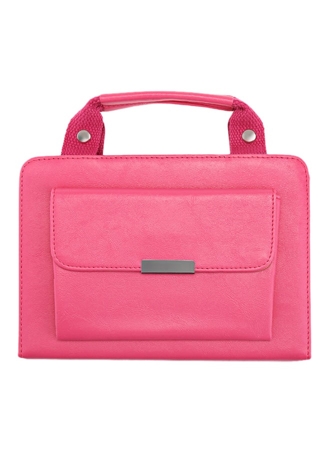 Wake Up Function Handbag Full Cover Protective Case For Apple iPad Mini 4 Pink - Image 1