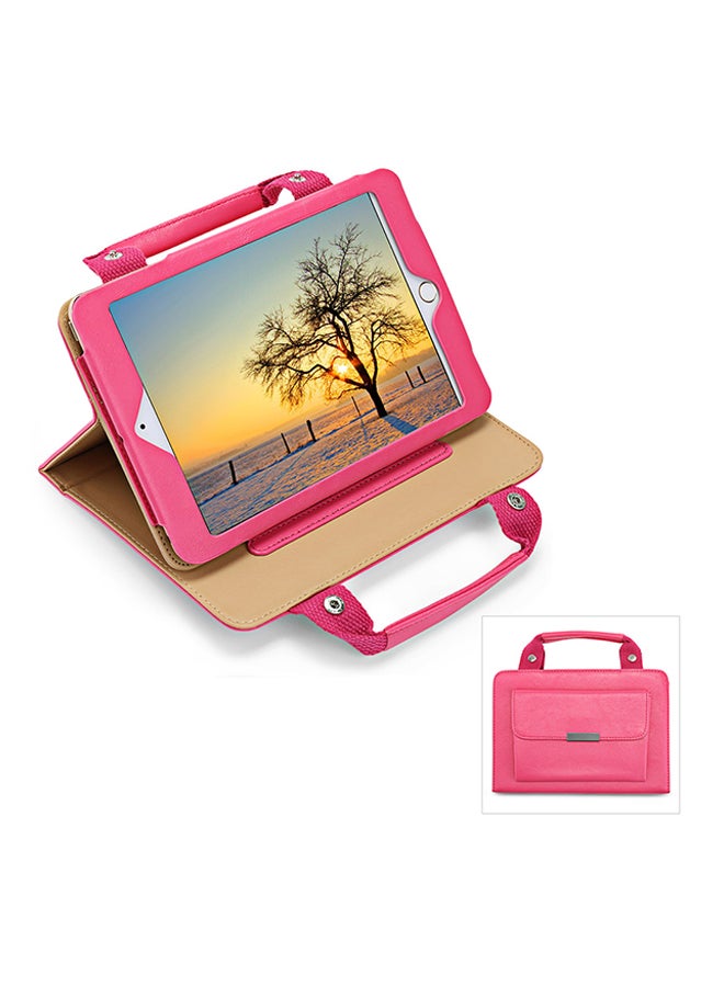 Wake Up Function Handbag Full Cover Protective Case For Apple iPad Mini 4 Pink - Image 3