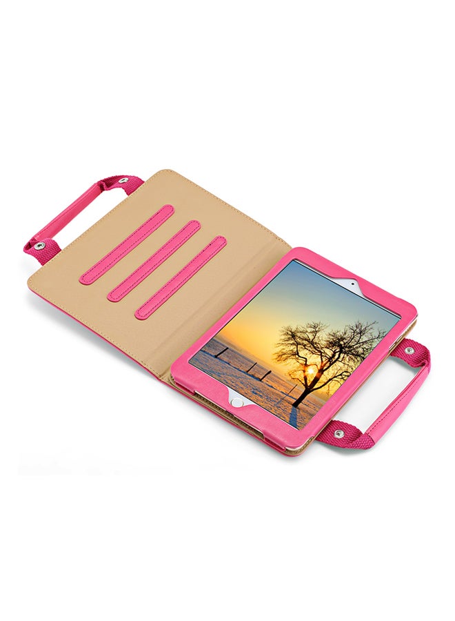 Wake Up Function Handbag Full Cover Protective Case For Apple iPad Mini 4 Pink - Image 5