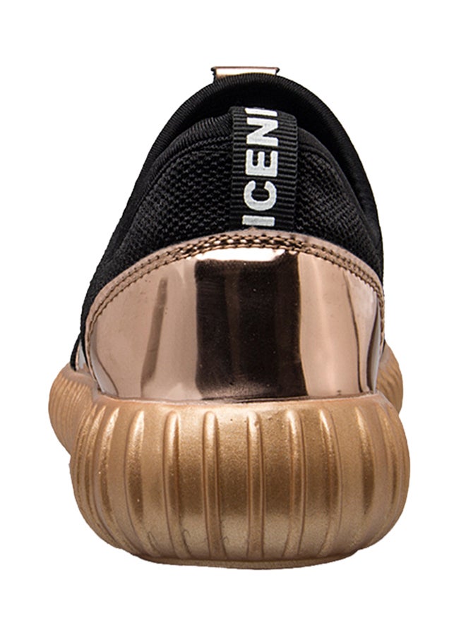 Pull On Running Shoes Black/Gold  - Image 2