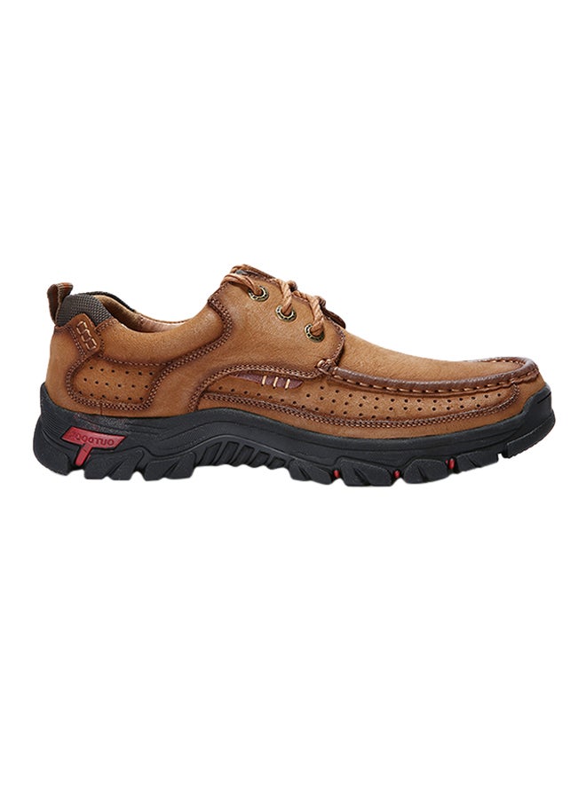 Lace Up Boots Tan  - Image 1