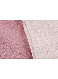 Hobby 4-Piece Bath Towel Set Pink/Dusty Rose/Light Pink 70x140cm  - Image 2