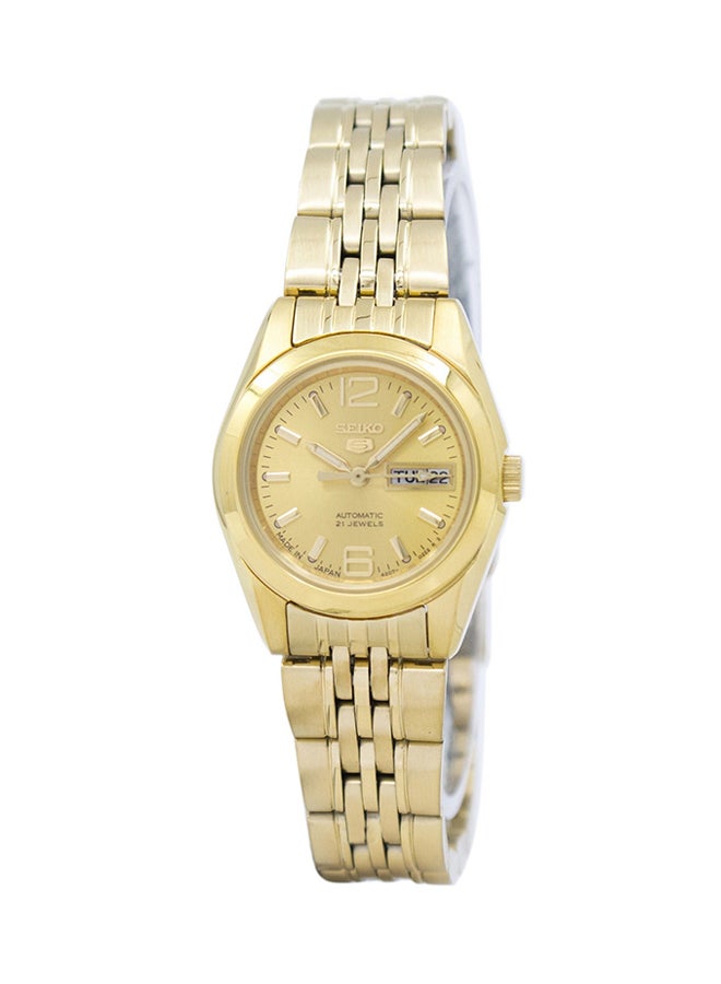 Seiko - women Round Shape Stainless Steel Analog Wrist Watch 30 mm - Gold - SYMA60J1 - Image 1
