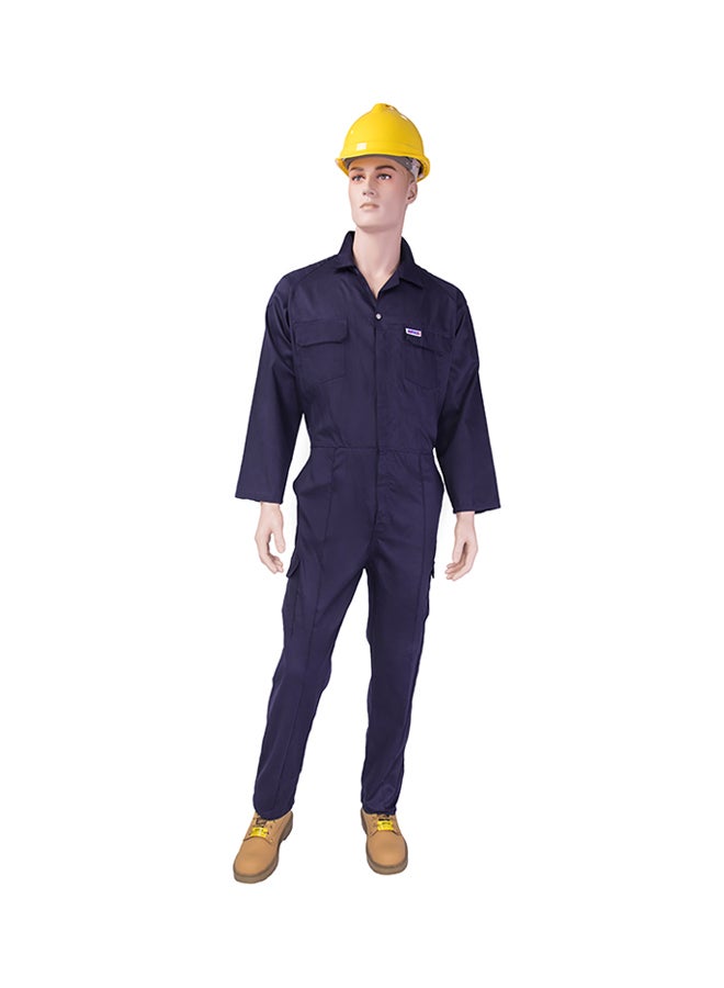 Ameriza Safety Coverall Navi Blue Small - Image 1