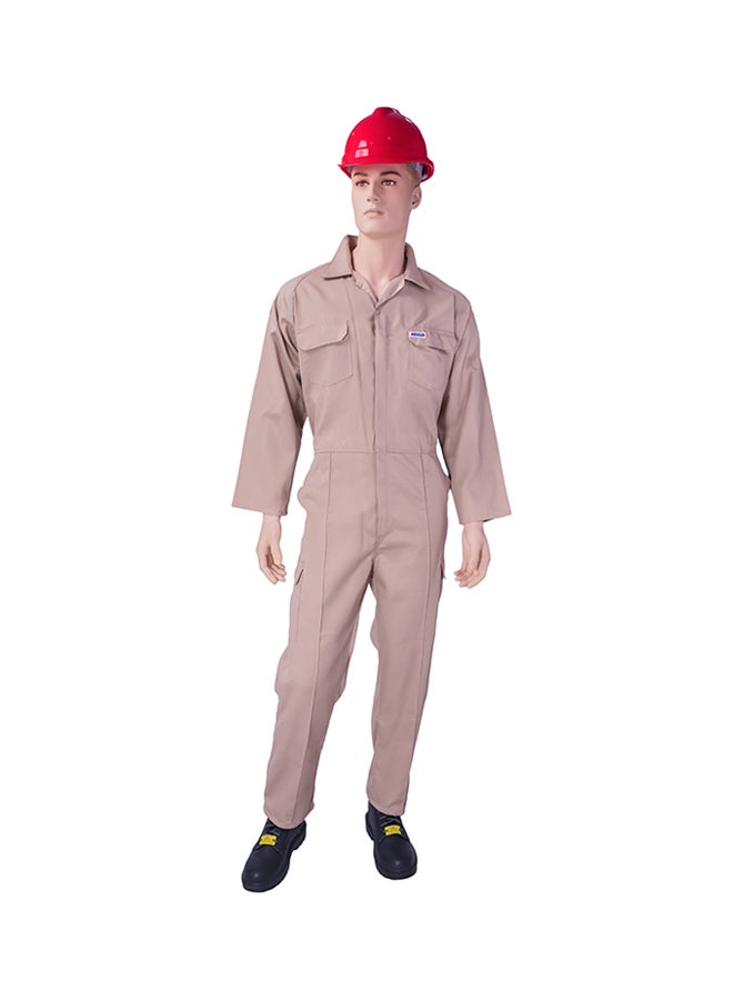 Ameriza Safety Coverall Khaki Large - Image 1