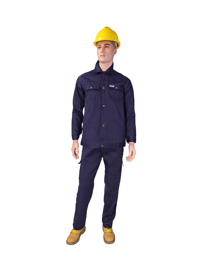 Ameriza Safety Pants And Shirt Set Navi Blue Small - Image 1