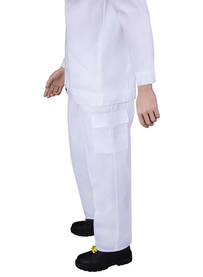 Ameriza Safety Pants And Shirt Set White Small - Image 3