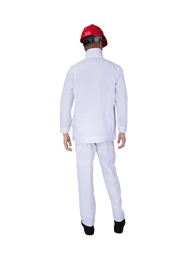 Ameriza Safety Pants And Shirt Set White Large - Image 2