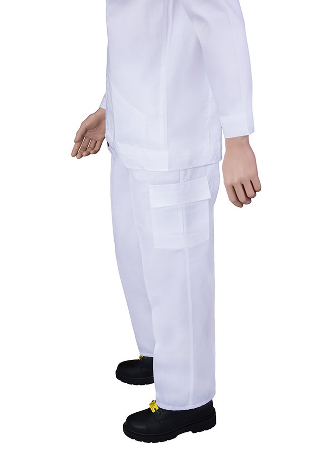 Ameriza Safety Pants And Shirt Set White Large - Image 3