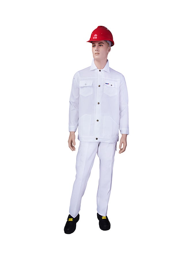 Ameriza Safety Pants And Shirt Set White 2XL - Image 1