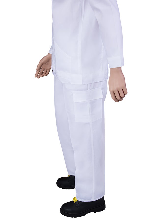 Ameriza Safety Pants And Shirt Set White 2XL - Image 3