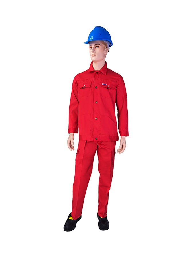 Ameriza Safety Pants And Shirt Set Red Small  - Image 1