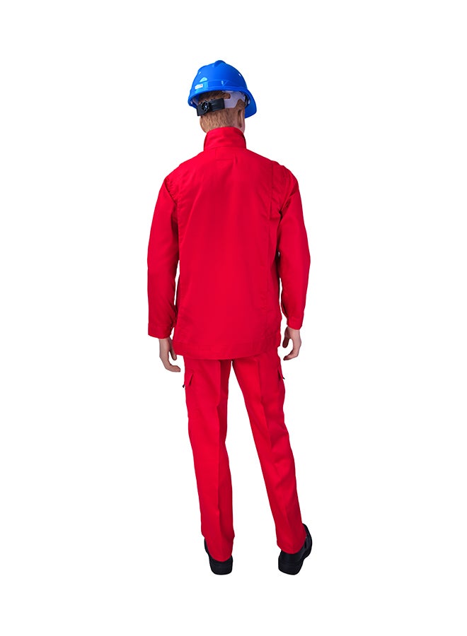 Ameriza Safety Pants And Shirt Set Red Small  - Image 2