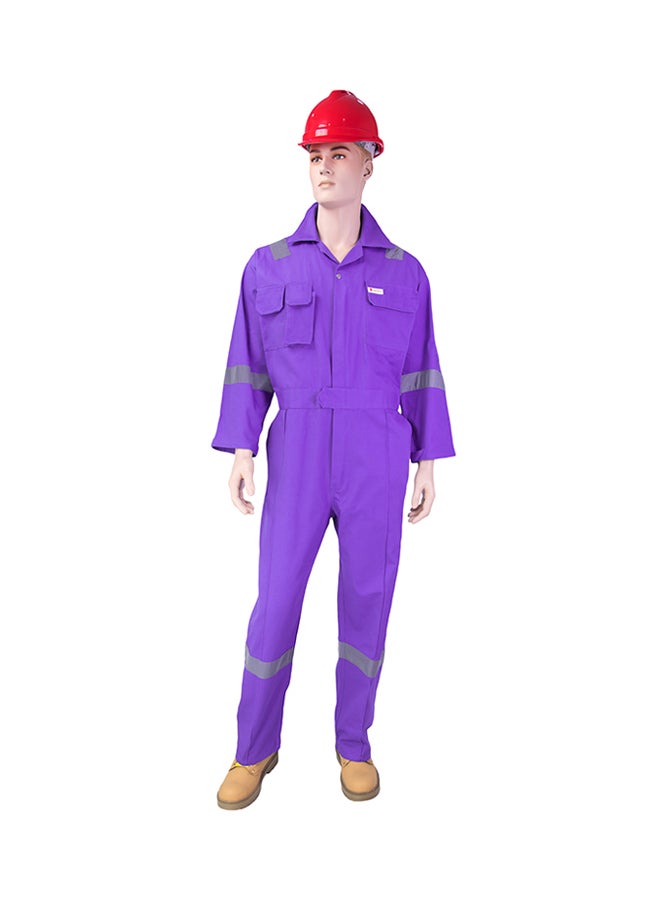 Comfort Safety Coverall With 6 Reflective Tapes Petrol Blue 3XL - v1532685631/N15893835A_1