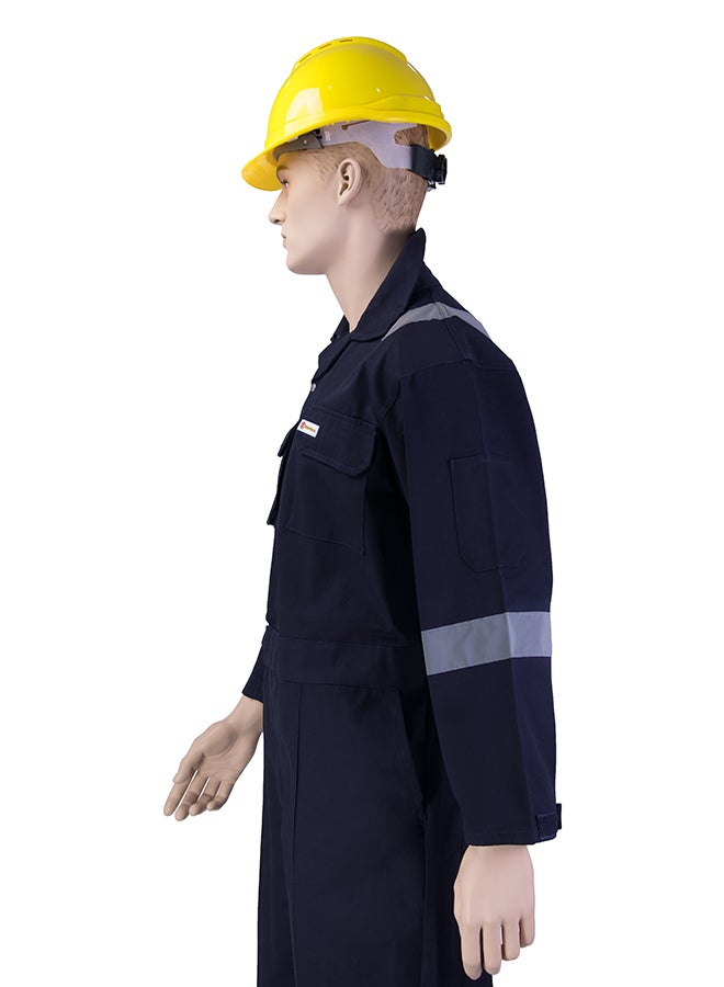 Empiral Comfort Safety Coverall With 6 Reflective Tapes Navi Blue Small - Image 3