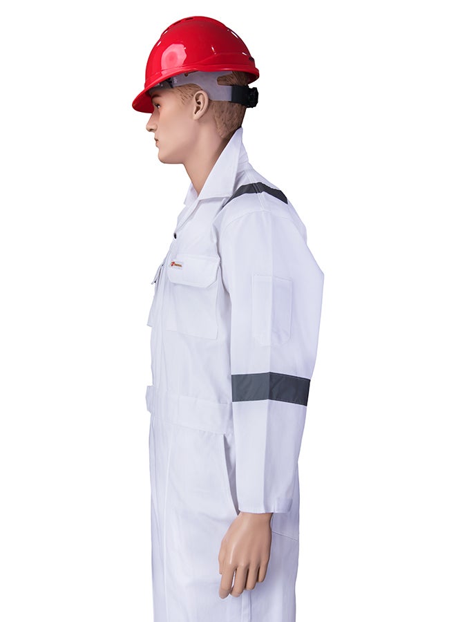 Empiral Comfort Safety Coverall With 6 Reflective Tapes White 3XL  - Image 3