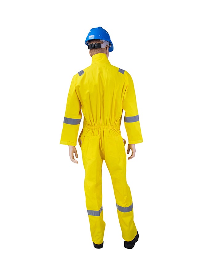 Empiral Comfort Safety Coverall With 6 Reflective Tapes Yellow Large  - Image 2