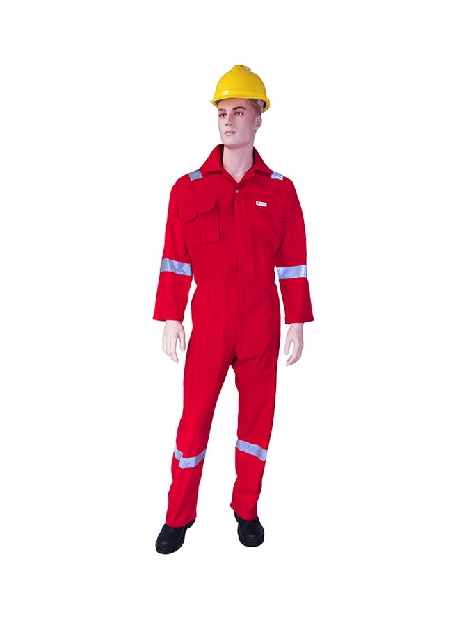 Empiral Comfort Safety Coverall With 6 Reflective Tapes Red 3XL  - Image 1