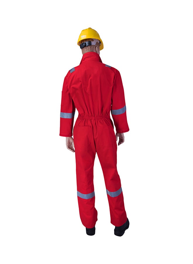 Empiral Comfort Safety Coverall With 6 Reflective Tapes Red 3XL  - Image 2