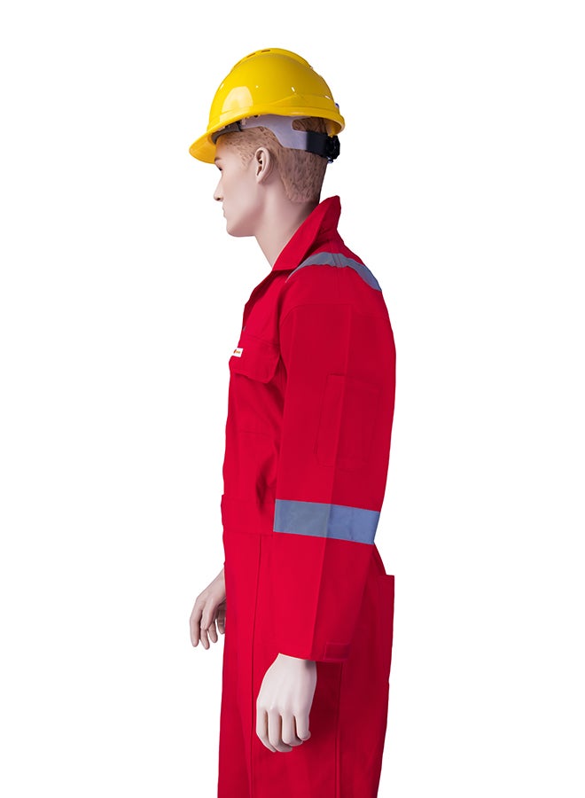 Empiral Comfort Safety Coverall With 6 Reflective Tapes Red 3XL  - Image 3
