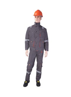 European Style Safety Pants And Shirt Set Grey 4XL
