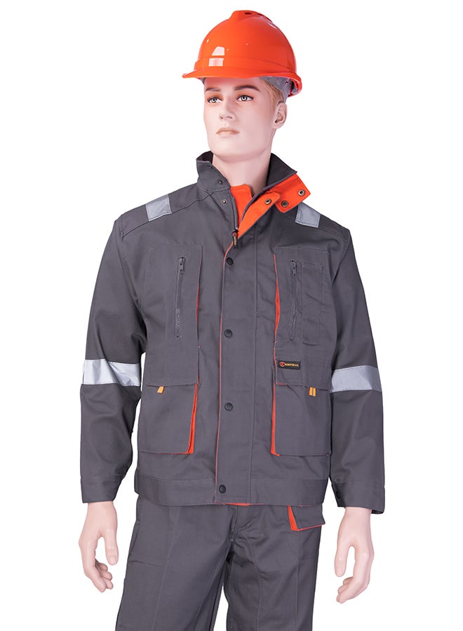 Empiral - European Style Safety Pants And Shirt Set Grey 4XL - Image 1