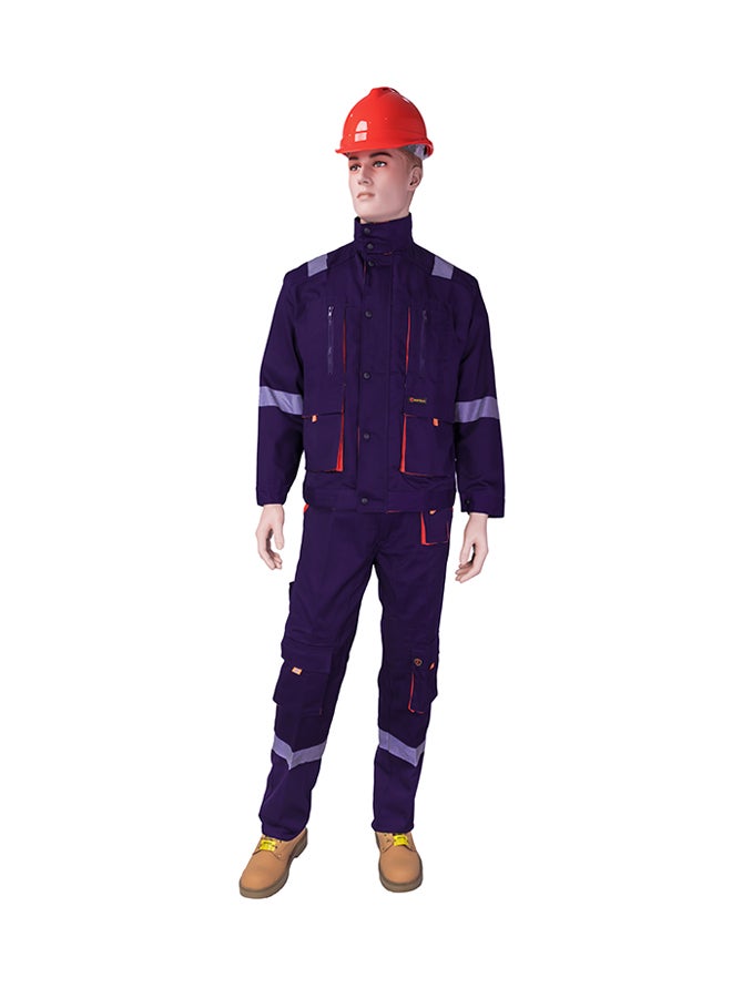 Empiral European Style Safety Pants And Shirt Set Navi Blue Medium  - Image 1