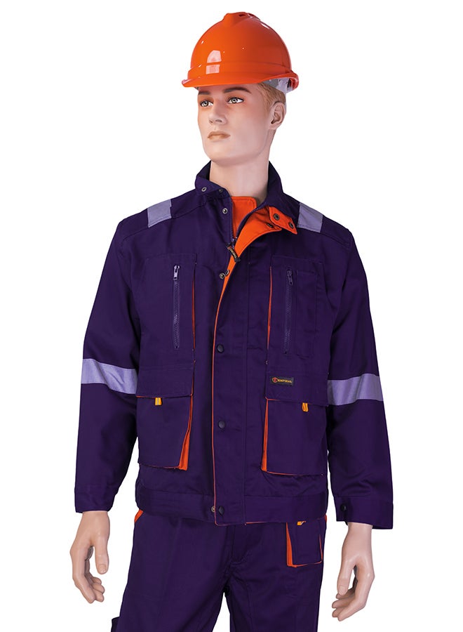 Empiral European Style Safety Pants And Shirt Set Navi Blue Medium  - Image 3