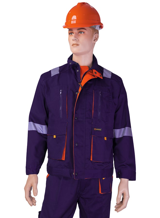 Empiral European Style Safety Pants And Shirt Set Navi Blue 3XL  - Image 3