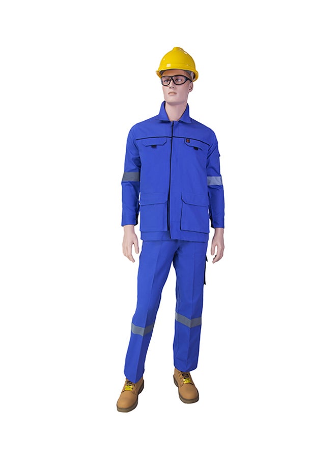Empiral Comfort Safety Pants And Shirt Set Petrol Blue 3XL - Image 1