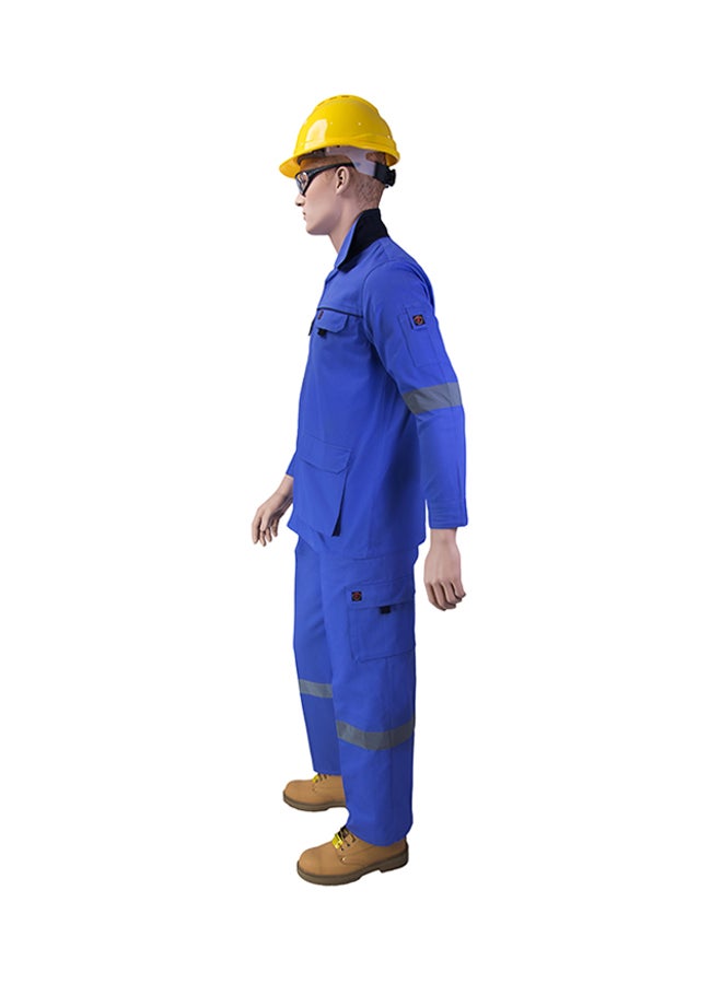 Empiral Comfort Safety Pants And Shirt Set Petrol Blue 4XL  - Image 3