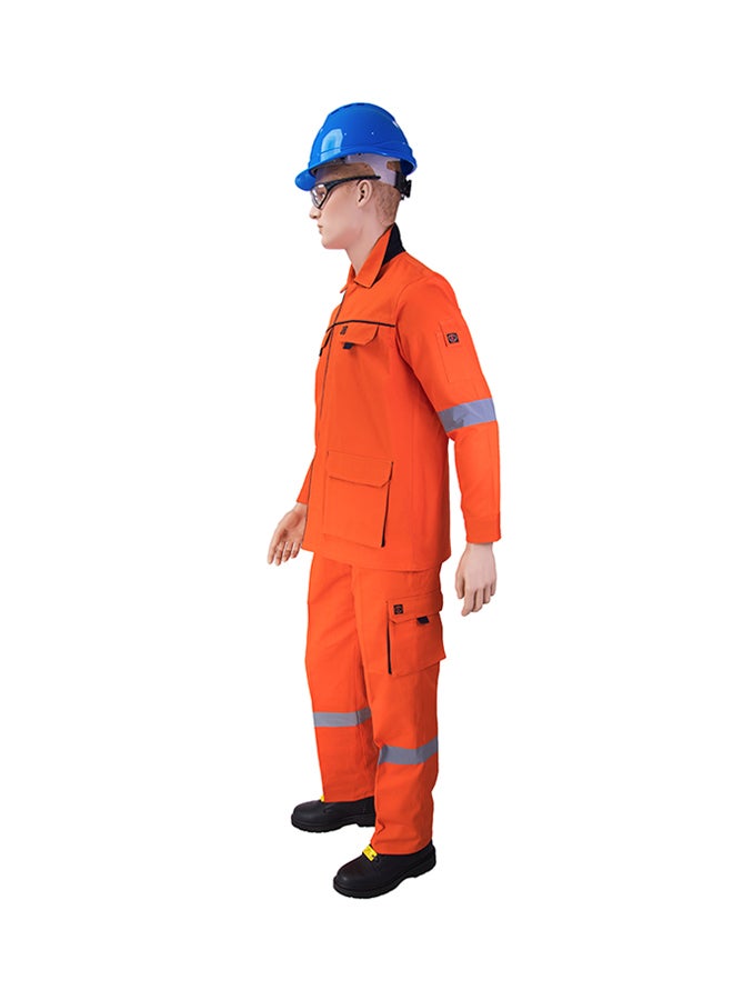 Empiral Comfort Safety Pants And Shirt Set Orange 4XL - Image 3