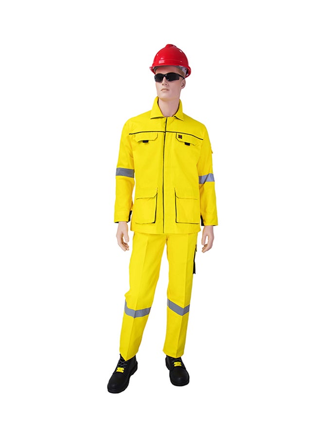 Empiral Comfort Safety Pants And Shirt Set Yellow 4XL  - Image 1