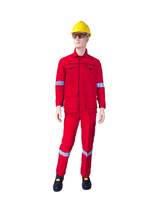 Empiral Comfort Safety Pants And Shirt Set Red 2XL - Image 1