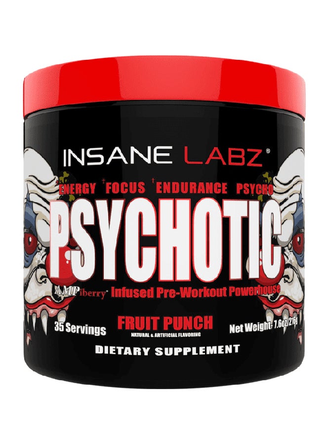 Insane labz Psychotic PreWorkout Power House Dietary Supplement 215g 