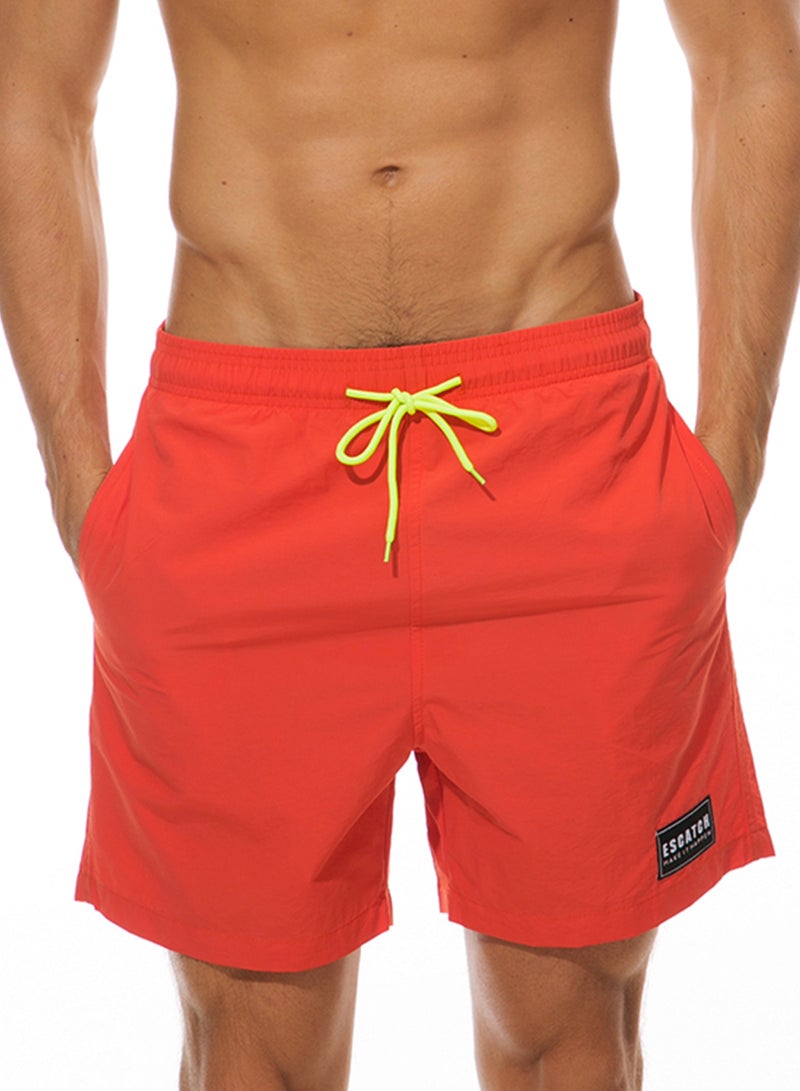 Pocket Detailed Casual Shorts Orange - v1532689550/N16037121V_1