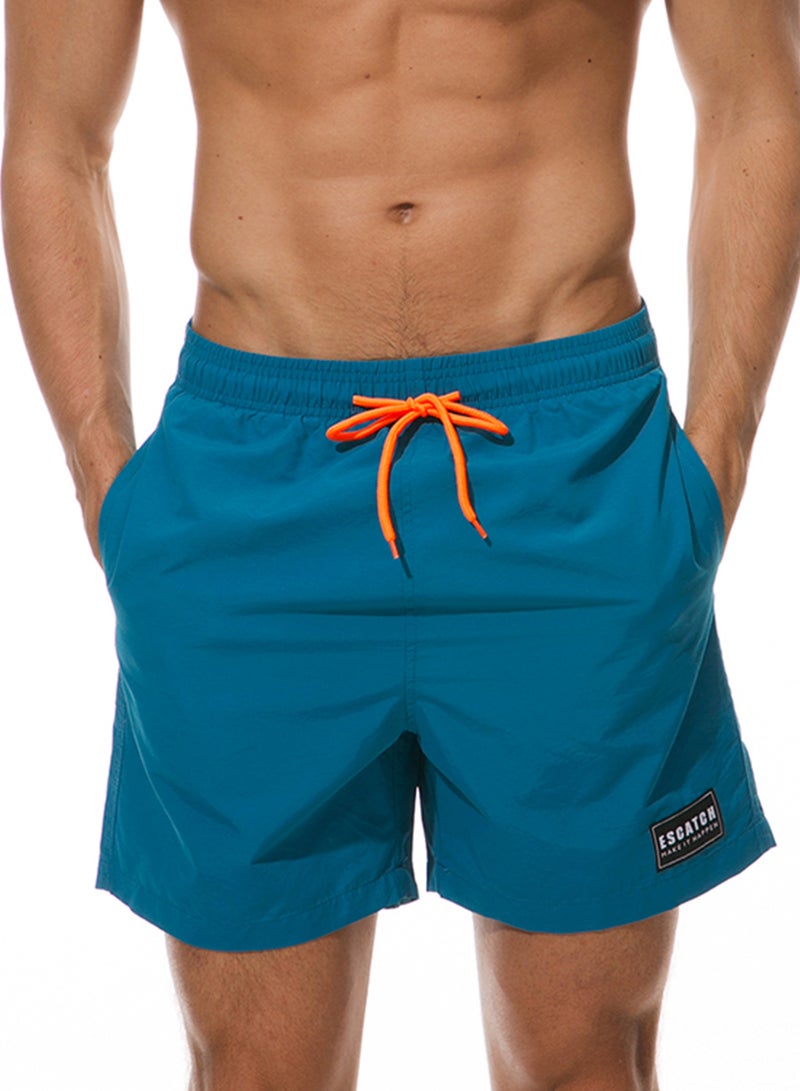 إسكاتش شورت كاجوال مزوّد بجيوب أزرق - Image 1