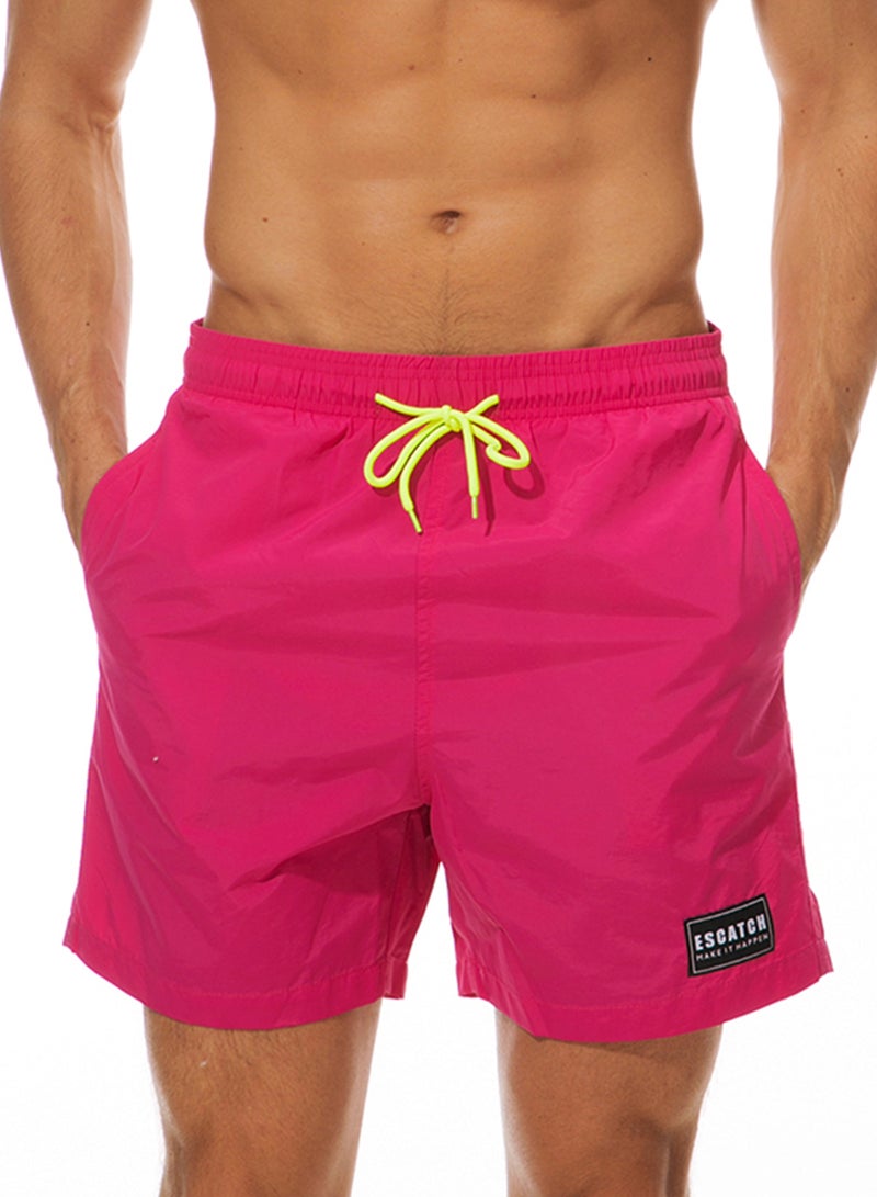 إسكاتش شورت كاجوال مزوّد بجيوب وردي - Image 1