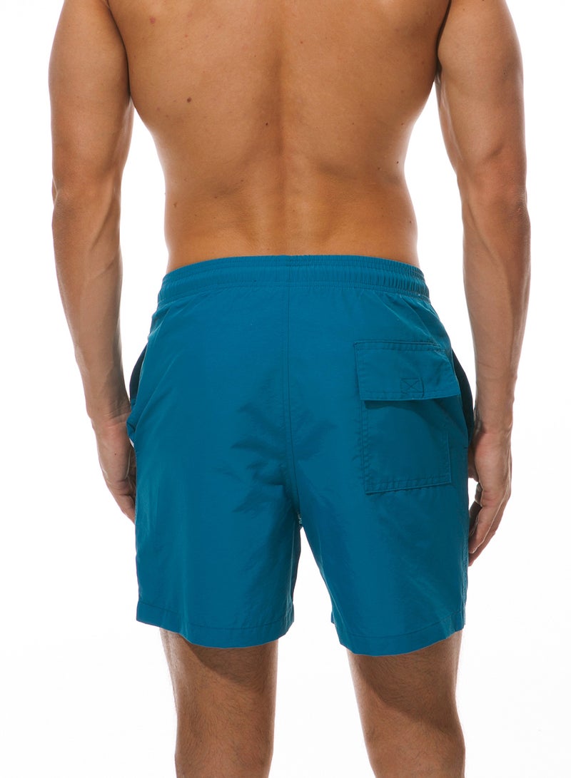 إسكاتش شورت كاجوال مزوّد بجيوب أزرق - Image 2