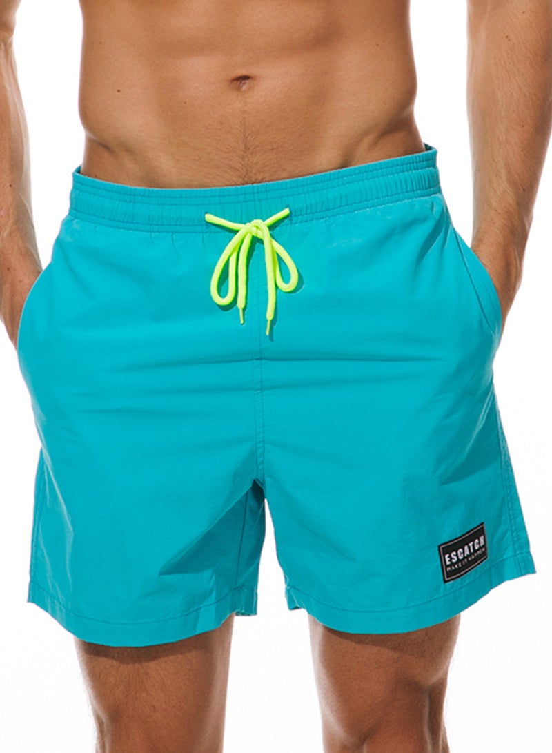 إسكاتش شورت كاجوال مزوّد بجيوب أزرق سماوي - Image 1