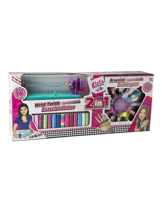 null - 2-In-1 Wrist Twists Bracelet Maker For Kids - Image 1
