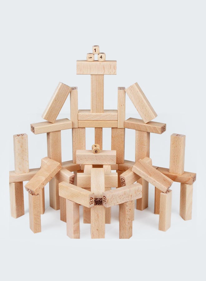 null - 51-Piece Block Jenga Game Set 51 - Image 1