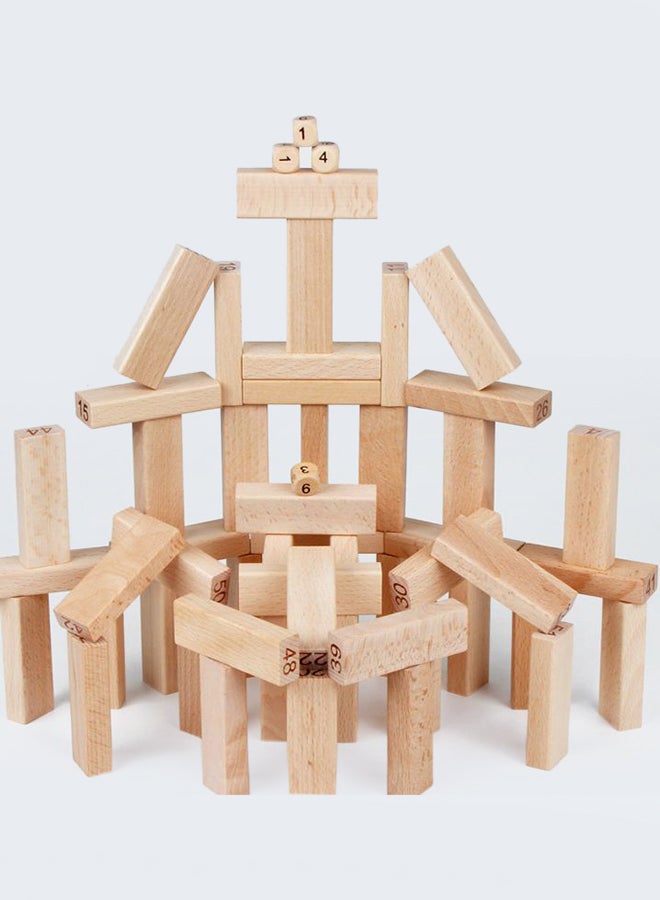 51-Piece Block Jenga Game Set 6+ Years - Image 3