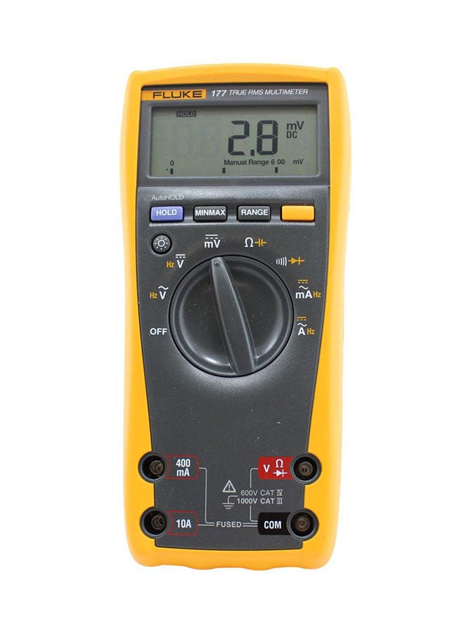 FLUKE Portable Digital Multimeter Black/Yellow 