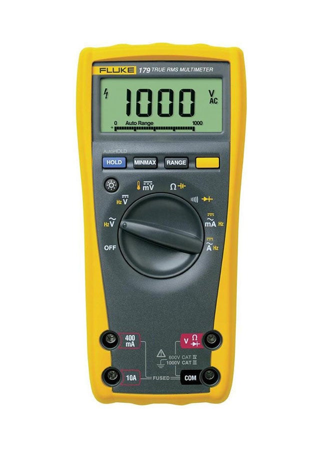 FLUKE True-RMS Heavy Duty Digital Multimeter Black/Yellow 