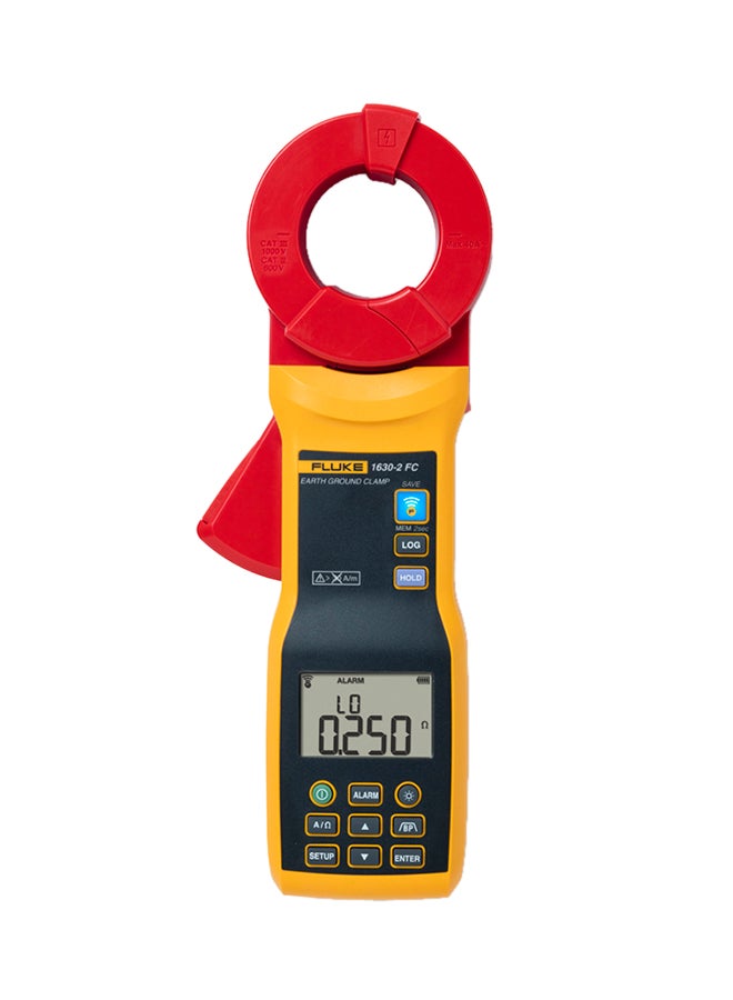 FLUKE Earth Ground Clamp Meter Black/Yellow 