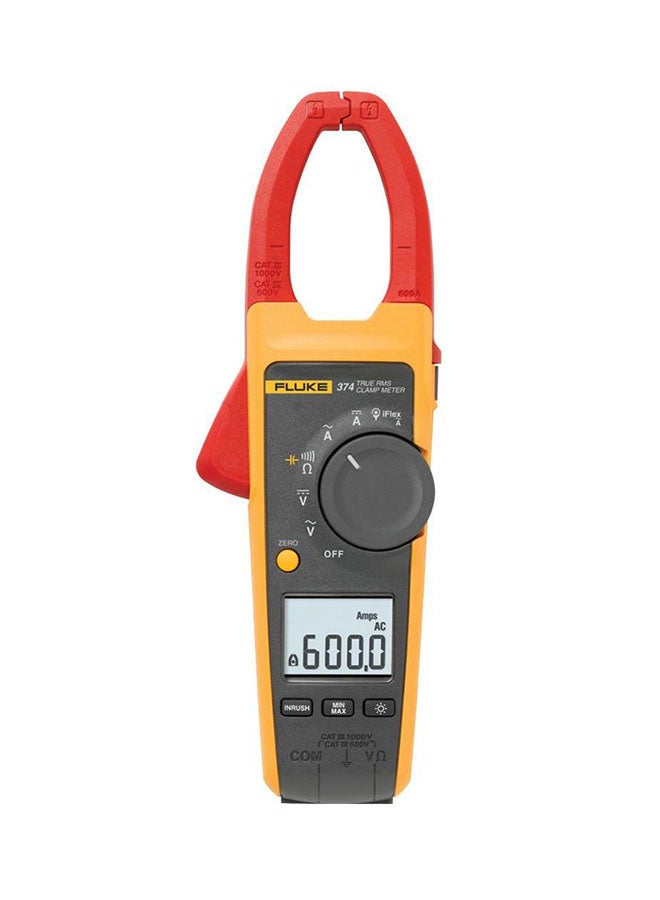 FLUKE RMS Clamp Meter Yellow/Red/Grey 