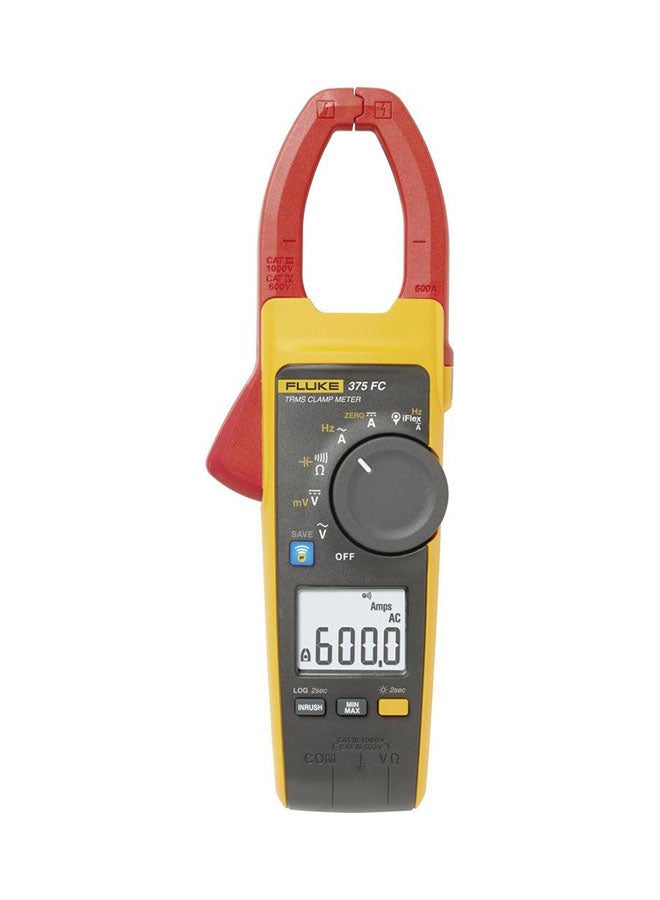 FLUKE True RMS Clamp Meter Yellow/Red/Grey 