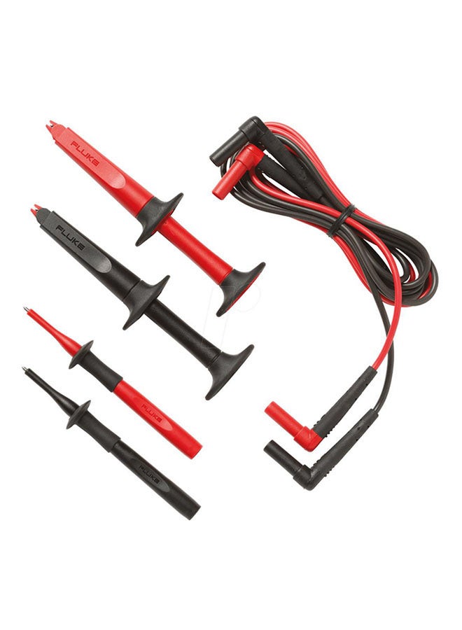 فلوك طقم أسلاك فحص صناعية سور جريب من الرصاص أسود/أحمر