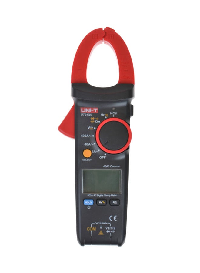 يوني تي مقياس مخلبي إلكتروني رقمي أسود/أحمر - Image 1